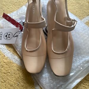 Cider Women's Cream Mesh Mary Jane Shoes